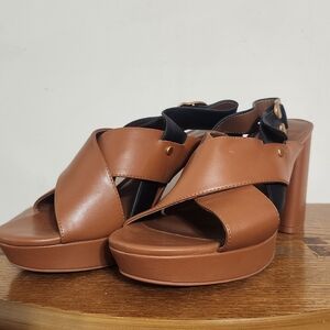 Elegant Camel Platform Heels